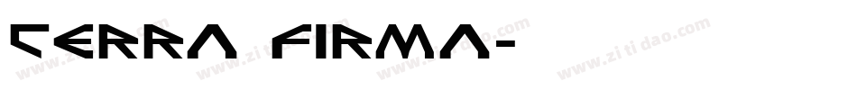 Terra Firma字体转换
